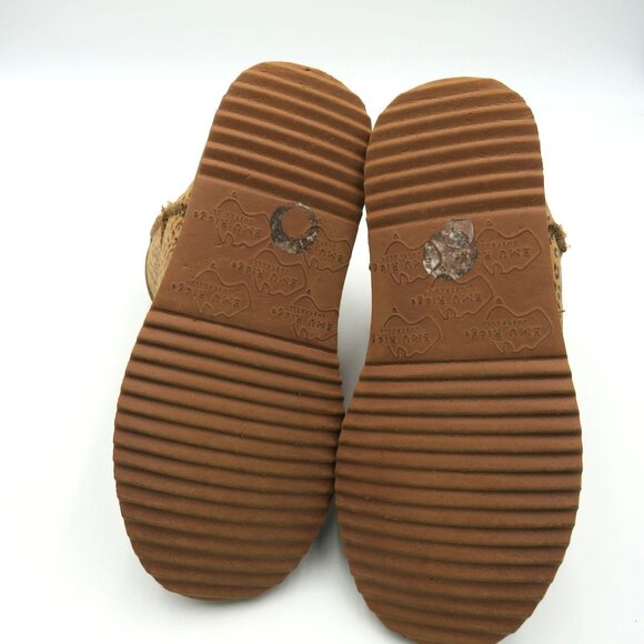 EMU Ridge Australia Boots Size 8 Leopard Print Ankle Boots Fleece Lining - Picture 8 of 10